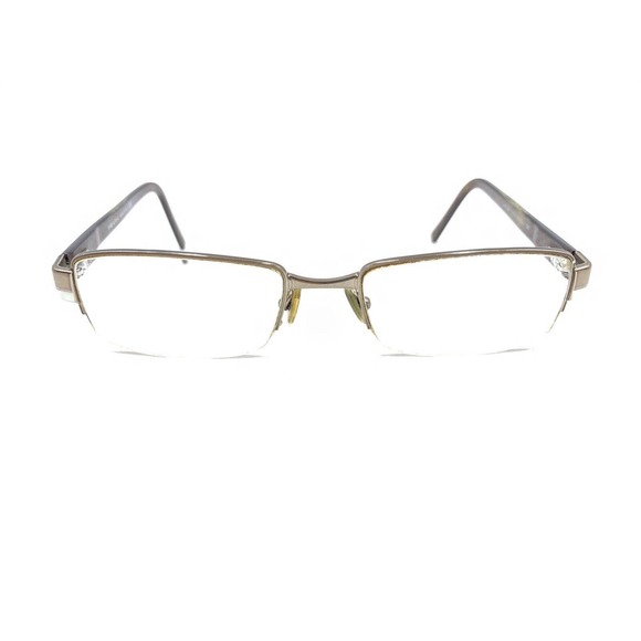 Prada VPR 60H 7BP-1O1 Brown Bronze Half Rim Eyeglasses Frames 51-18 135 Italy - Picture 6 of 12